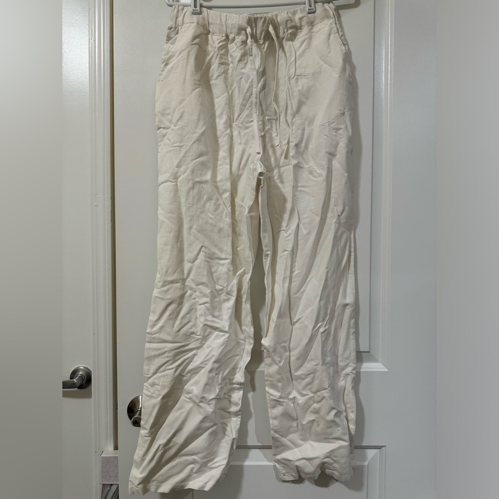 Wide White Dress Pants